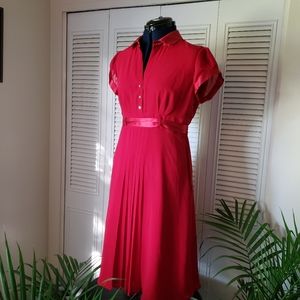 Red vintage inspired dress